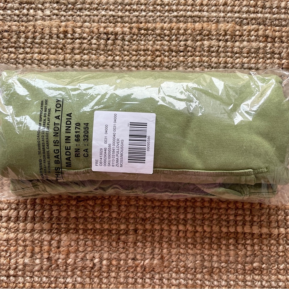 NEW Free People We The Free Zuma Hooded Sweatshirt In Sea Serpent Green - Picture 5 of 13